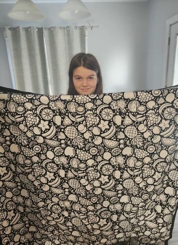 Customer photo review of Custom Blanket - For Adults - DIY Drawing with Markers