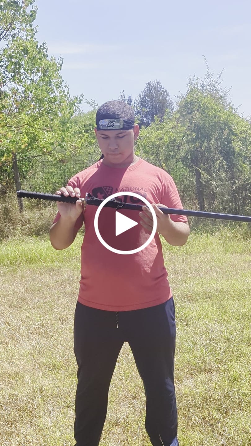 Customer video review of The Inochishirazu Handmade Katana Spring Steel