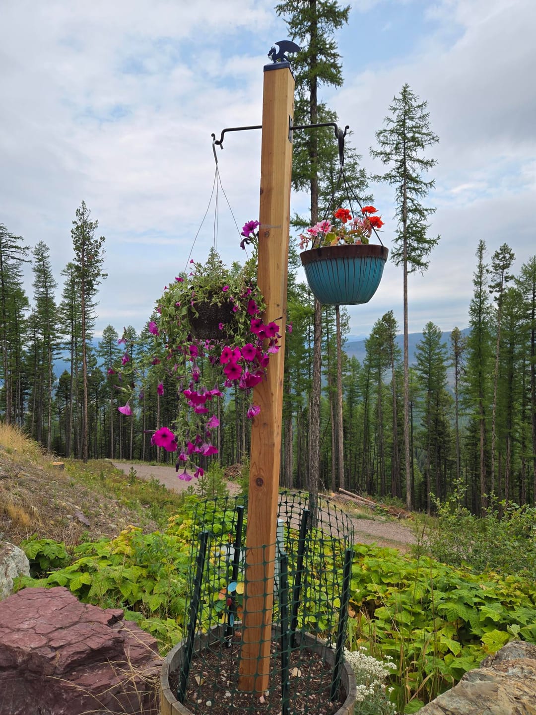 Customer photo review of Dragon Fence Post Cap (Multiple Post Sizes Available)