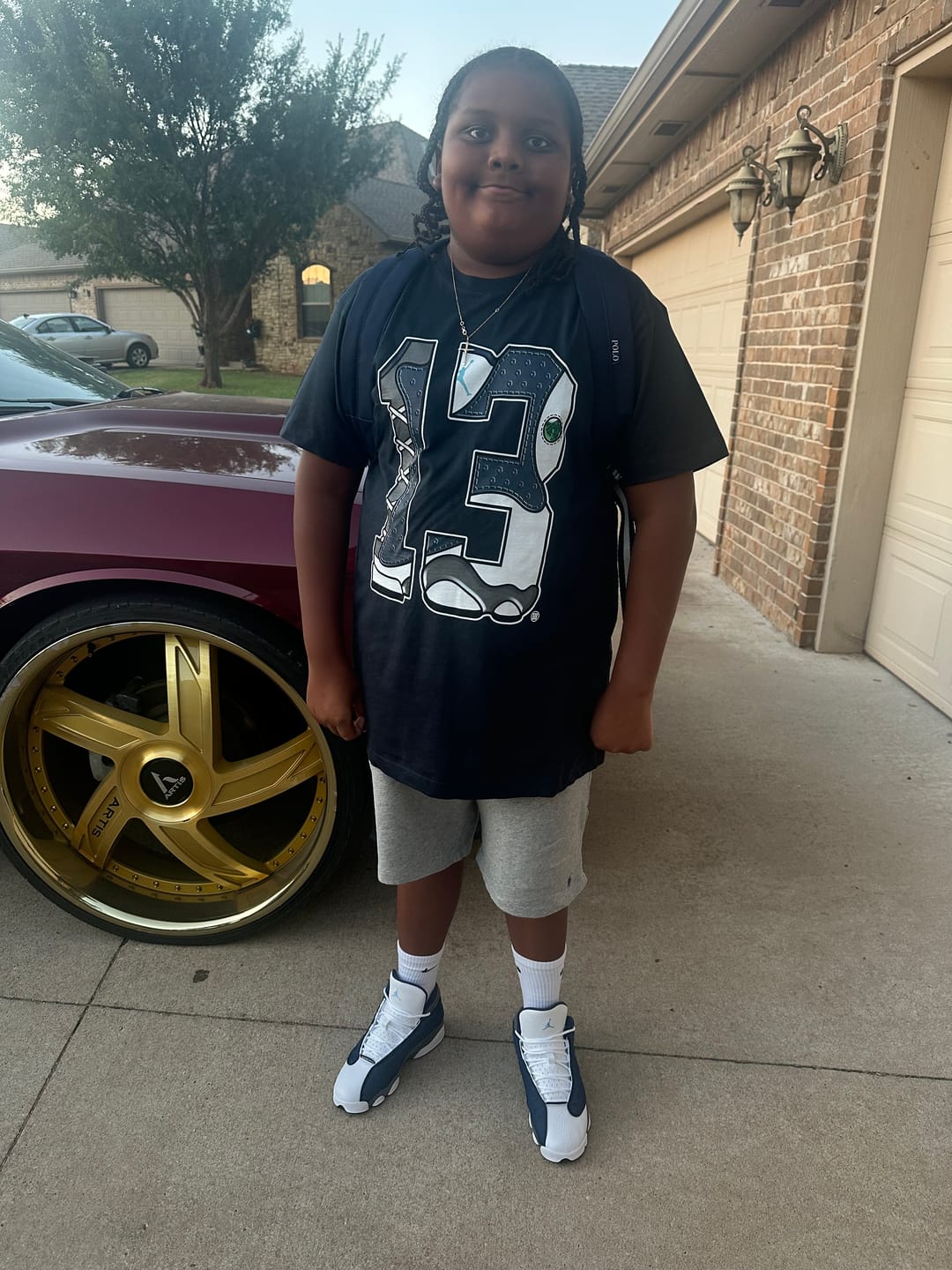 Customer photo review of Number 13 Premium Graphic T-shirt