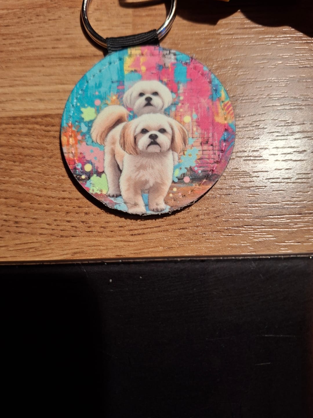 Customer photo review of Streetart - Personalised Keychain