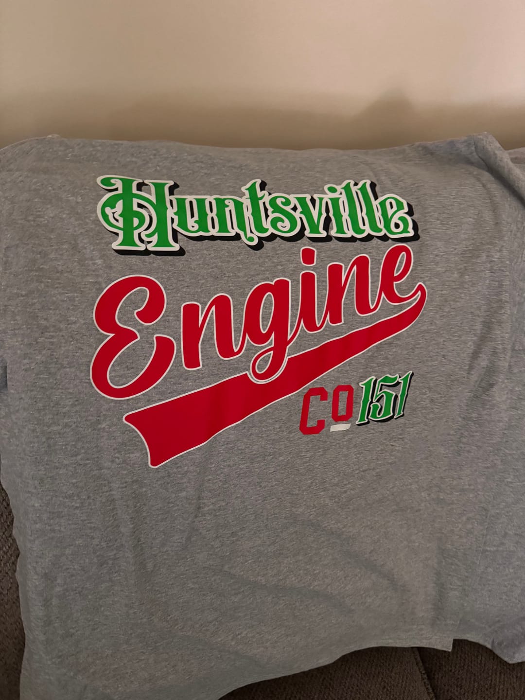 Customer photo review of Custom Fire Company T Shirt for Firefighters