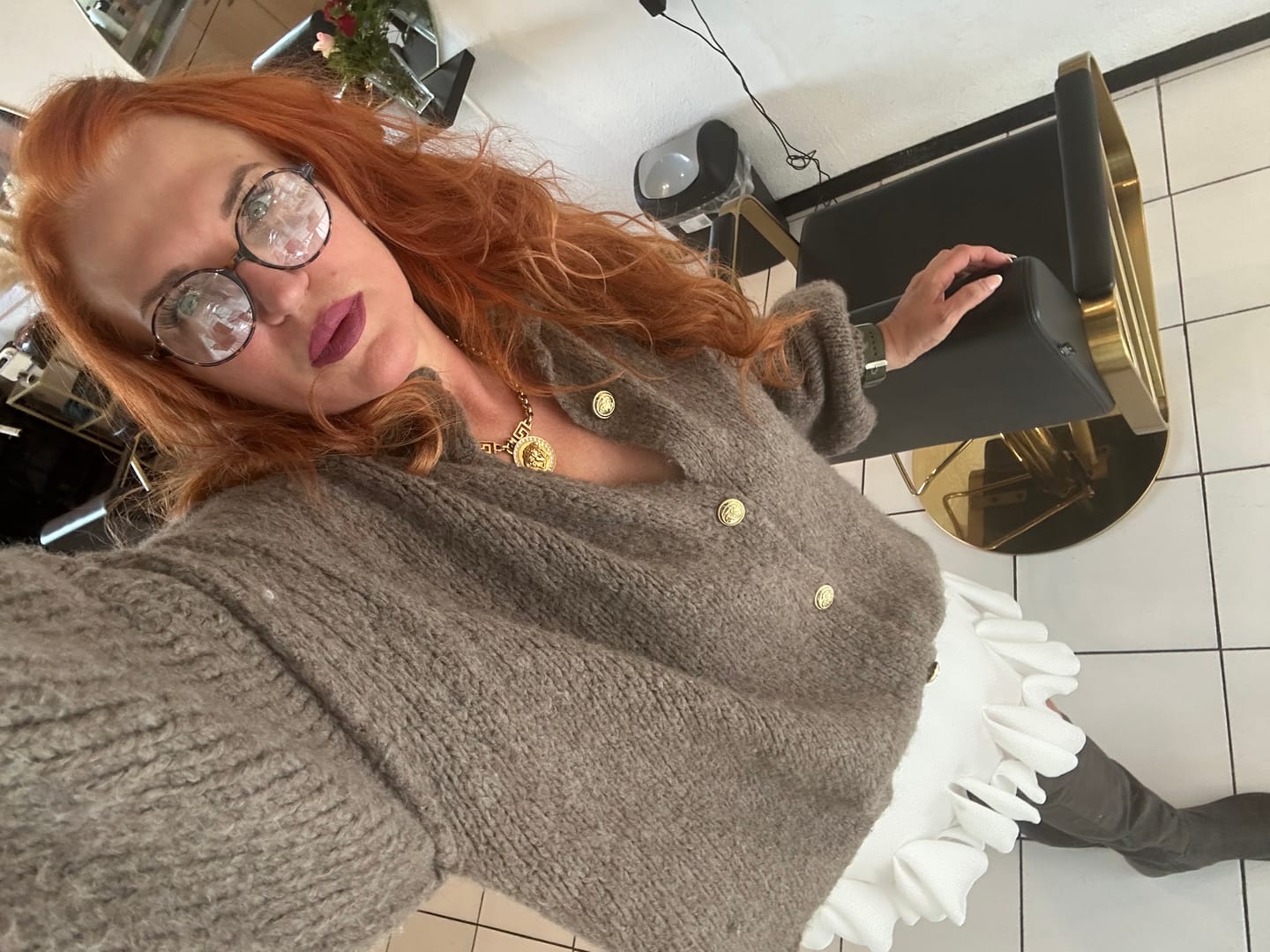 Customer photo review of Limited Bundle Oversized Cardigan "CozyGlam" & Rock "Summer"