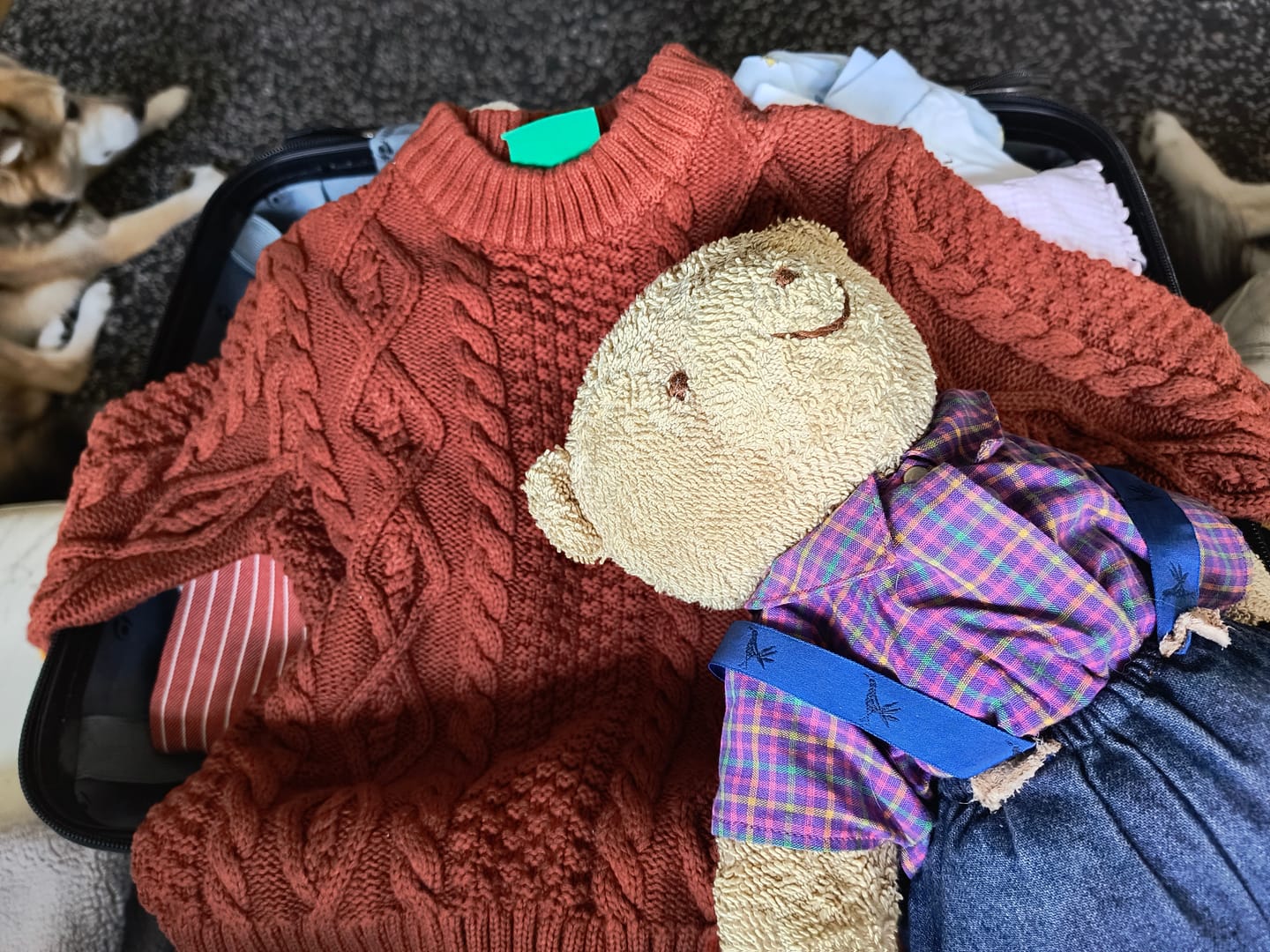 Customer photo review of Ginger Aran Knitted Jumper
