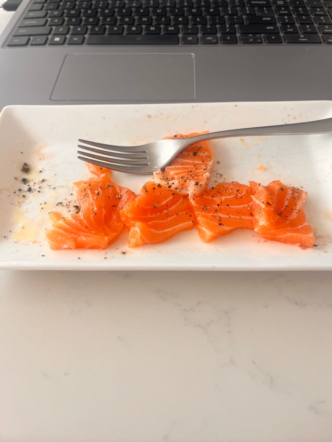 Customer photo review of Salmon, Sushi Grade from Iceland (5.5oz portion)
