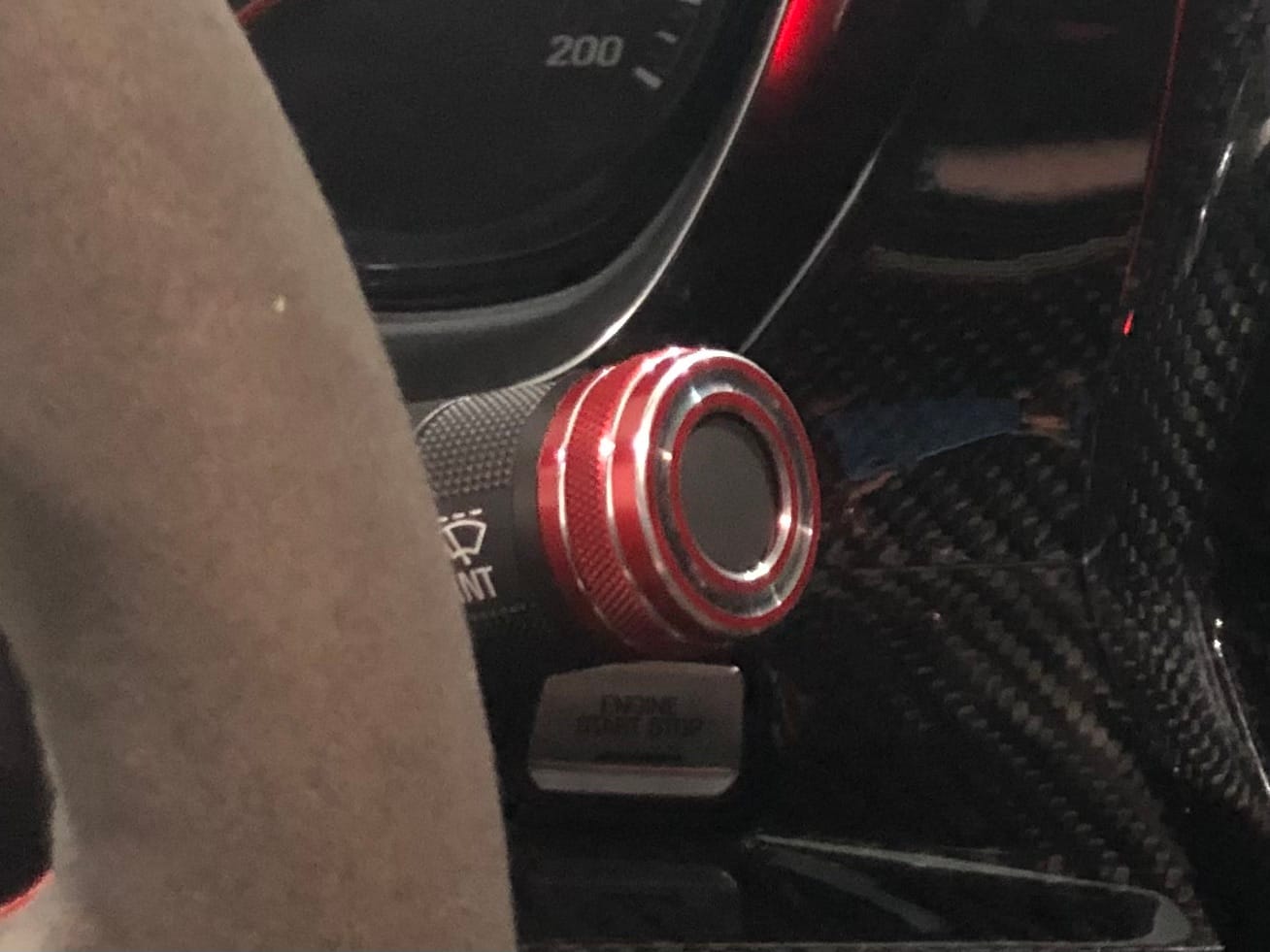 Customer photo review of 2016-2024 Camaro Start Stop Engine Button Surround Trim Cover