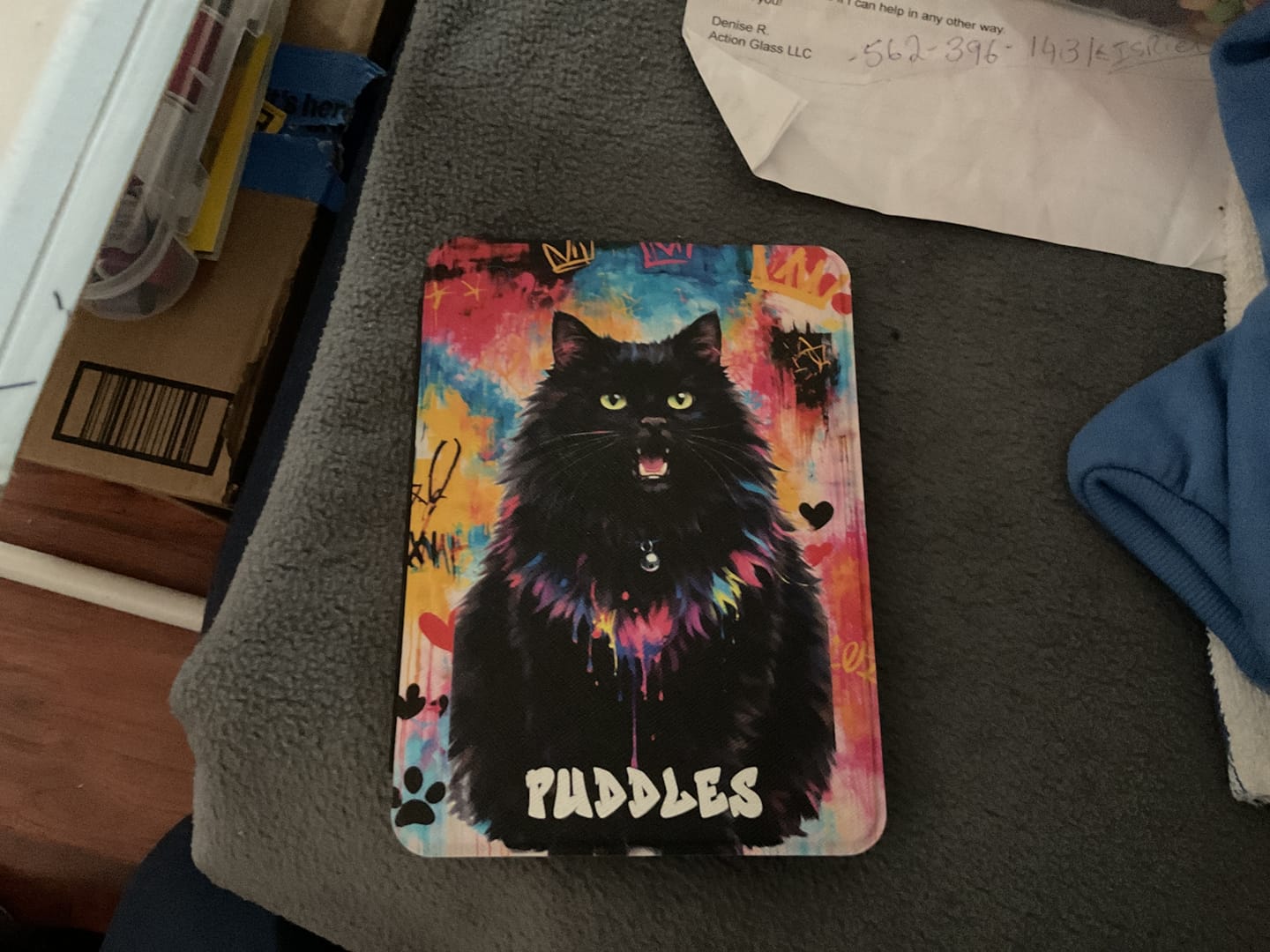 Customer photo review of Graffiti - Personalized Kindle Case