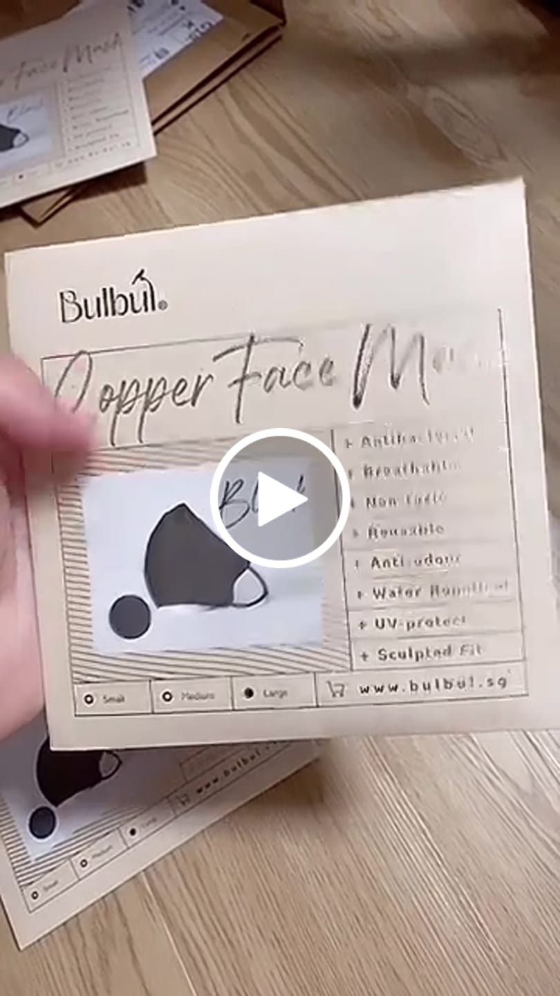 Customer video review of Reusable Copper Face Mask