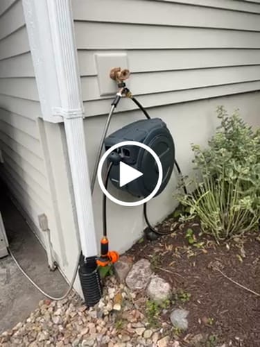 Customer video review of Retractable Garden Hose Reel-1/2in-100ft