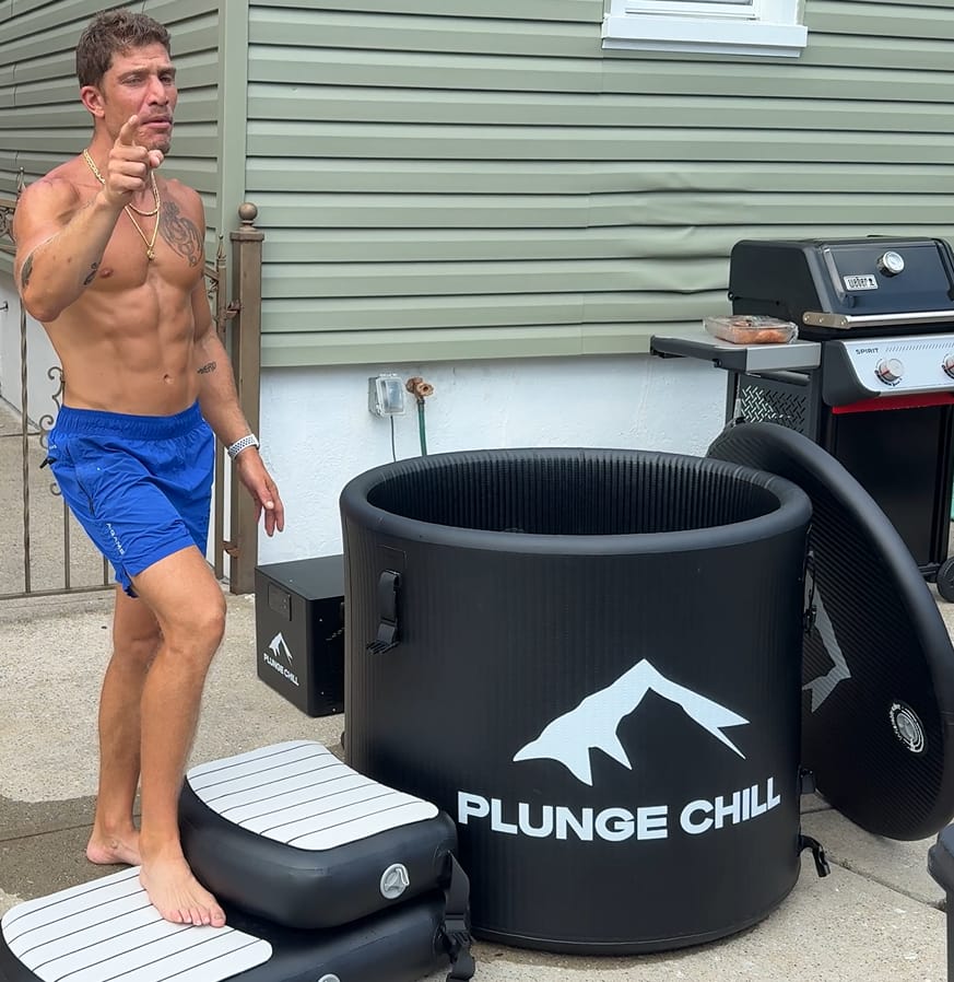 Customer photo review of Cold Plunge Chiller + Tub (XXL)