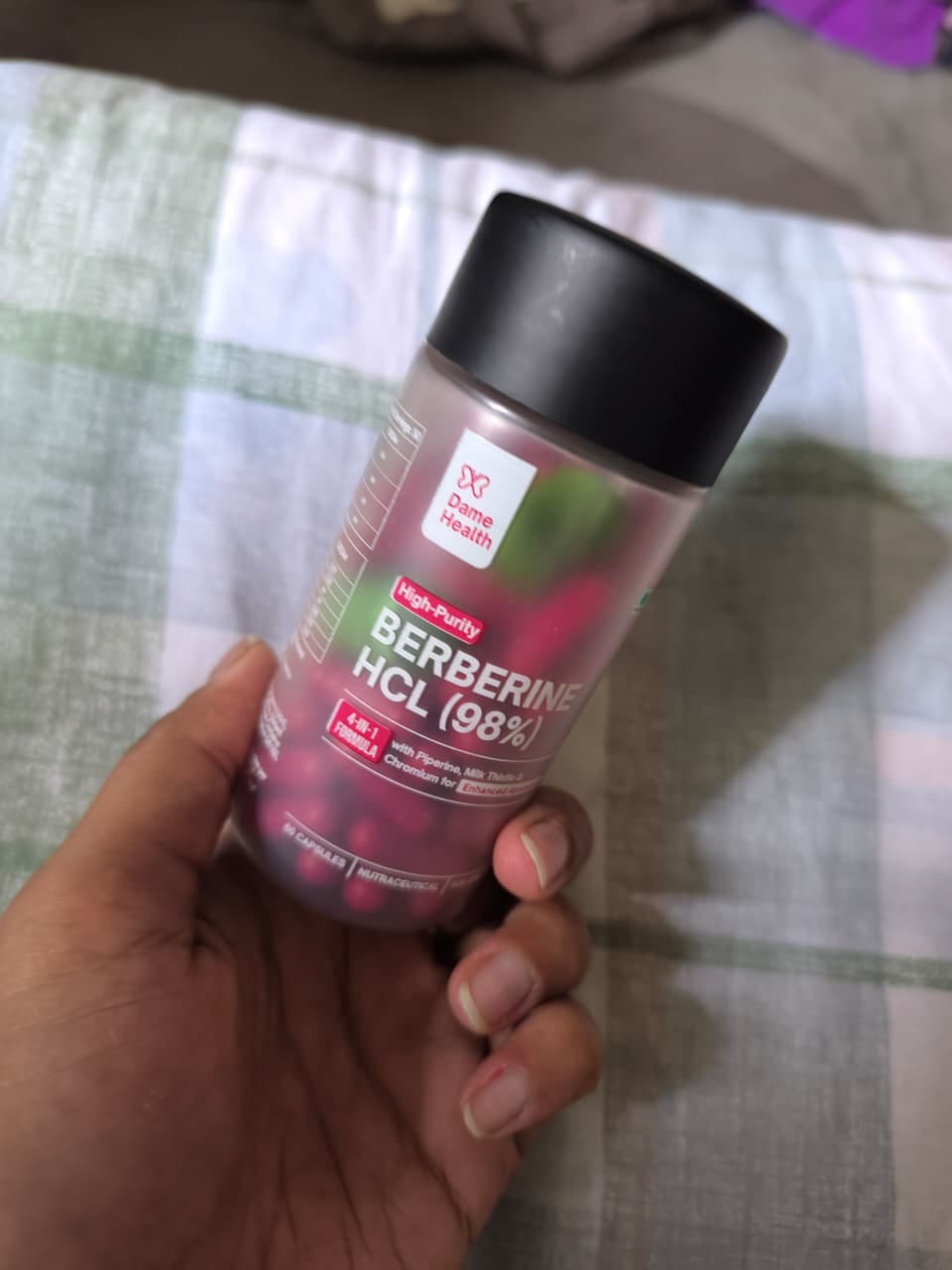 Customer photo review of Berberine HCL 98% + Milk Thistle |  Complete Metabolic Support | Gynac-Formulated