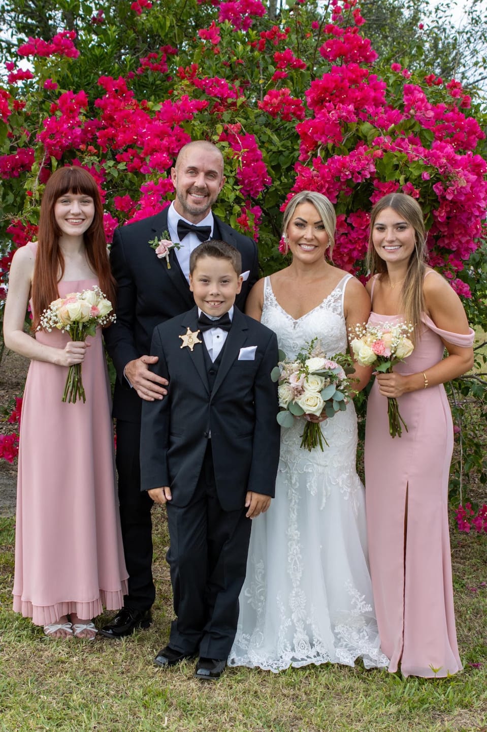 Customer photo review of Personalized Ring Bearer Security Badge for Ring Bearer Outfit