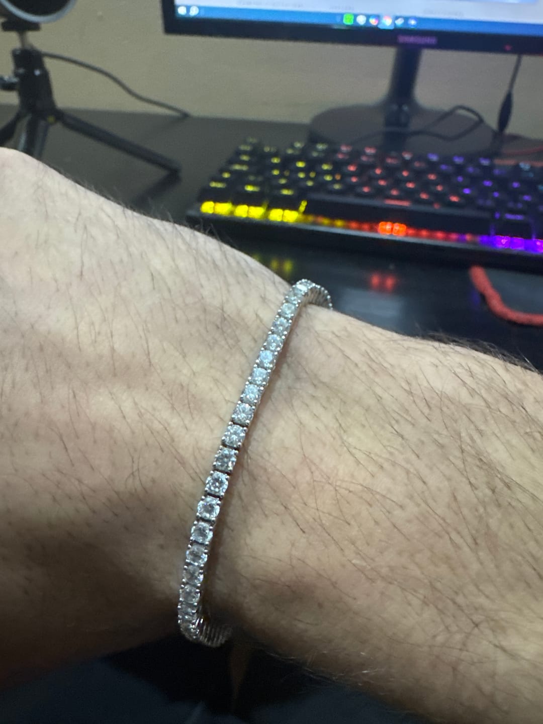 Customer photo review of Pulsera Tennis 3mm