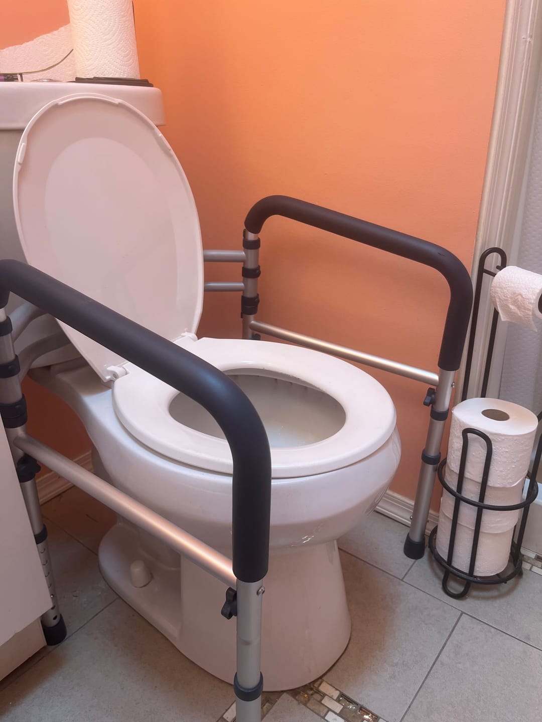 Customer photo review of Toilet Safety Rail (350lb)
