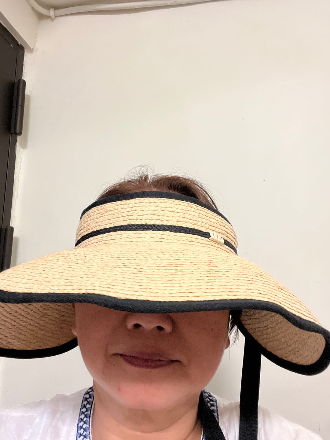 Customer photo review of Women's Wide Brim Sun Protection Straw Hat UPF 50+ UL558