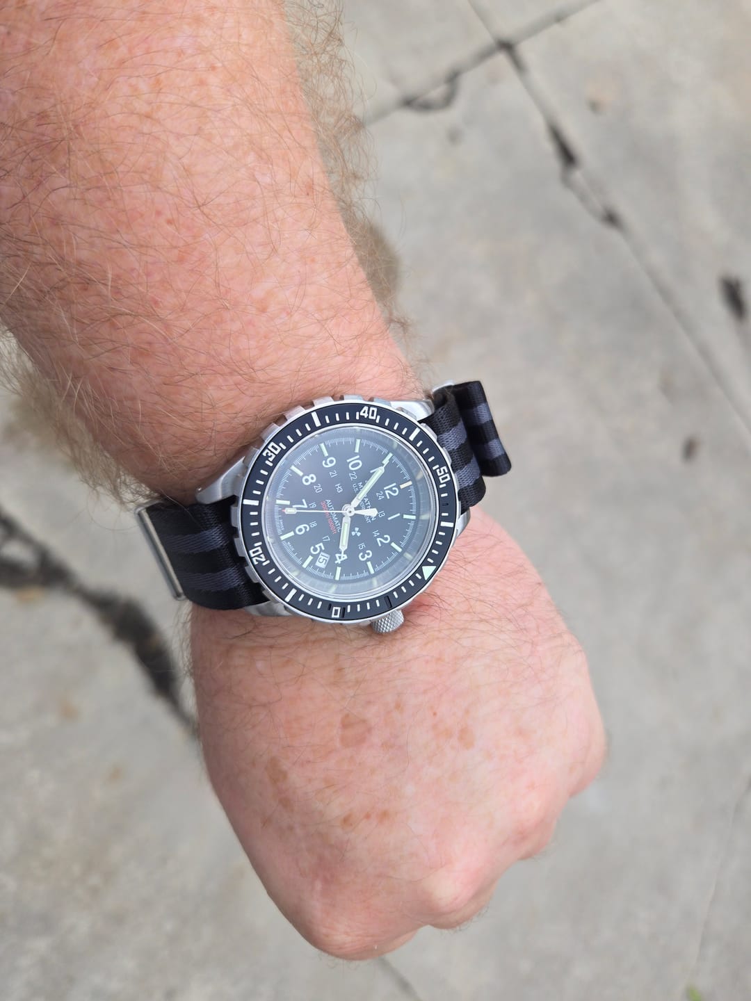 Customer photo review of HD Bond Premium Nylon Watch Strap