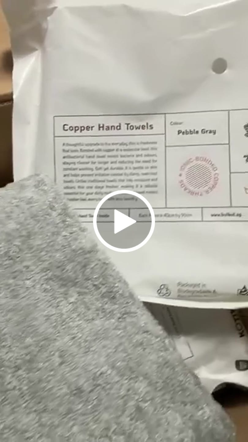 Customer video review of Premium Copper Hand Towel | Antibacterial