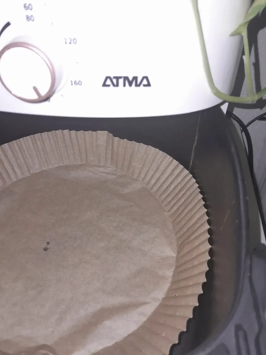 Customer photo review of 🍟 Papel para Airfryer – Paquete de 50 Unidades 🍗