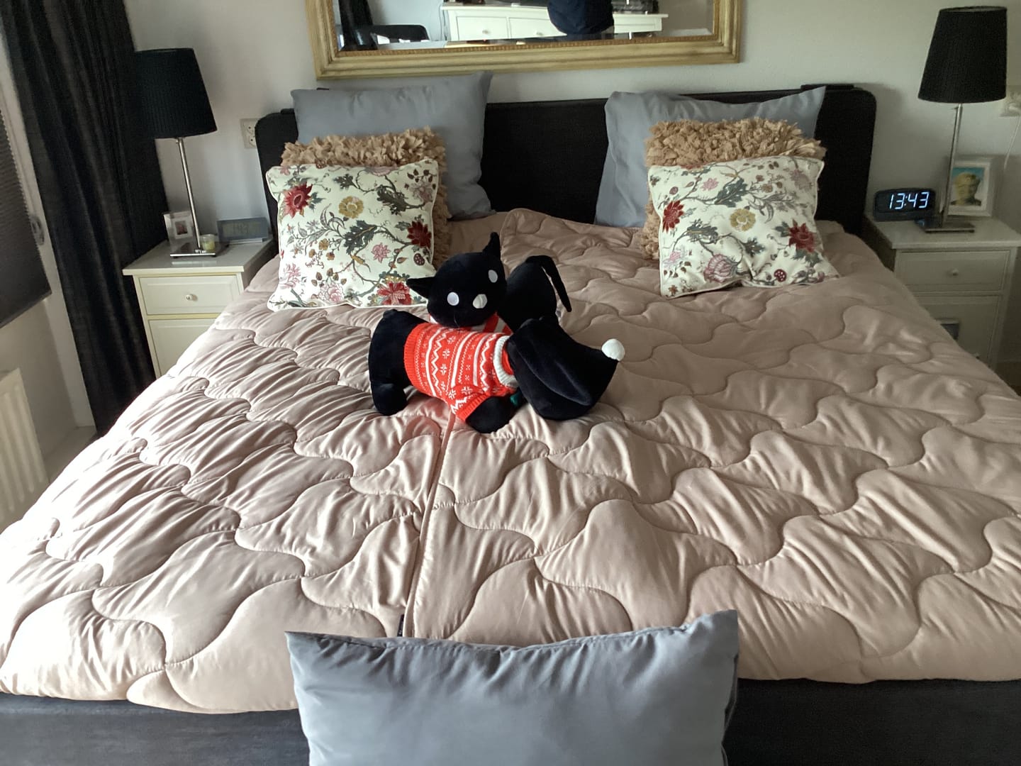 Customer photo review of Y-NOT Zomerdekbed Light Grey / Taupe