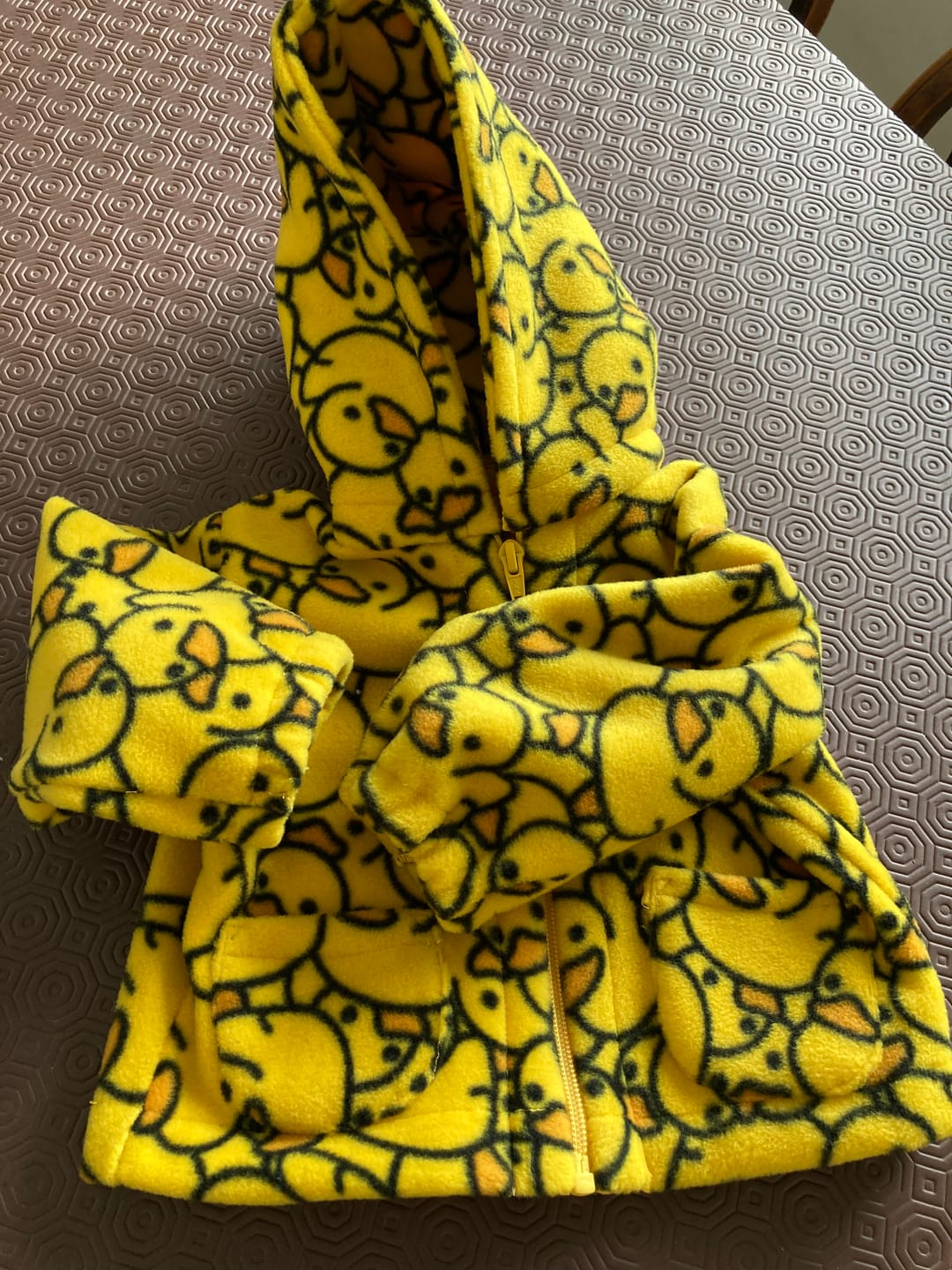 Customer photo review of Yellow Ducks Anti Pill Polar Fleece Fabric