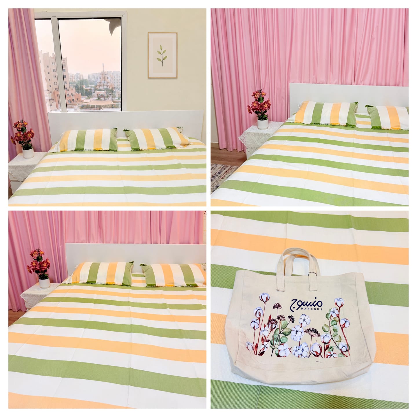 Customer photo review of Taji Handmade Cotton Coverlet TA69