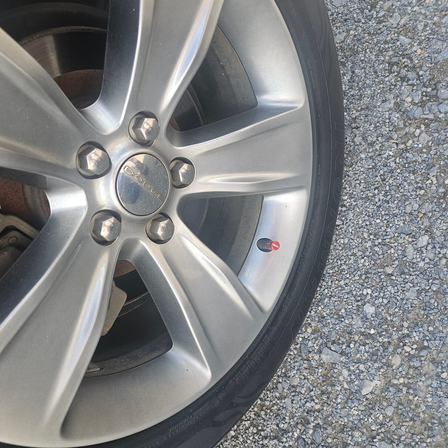 Customer photo review of 80Eighty® Red Valve Stem Caps