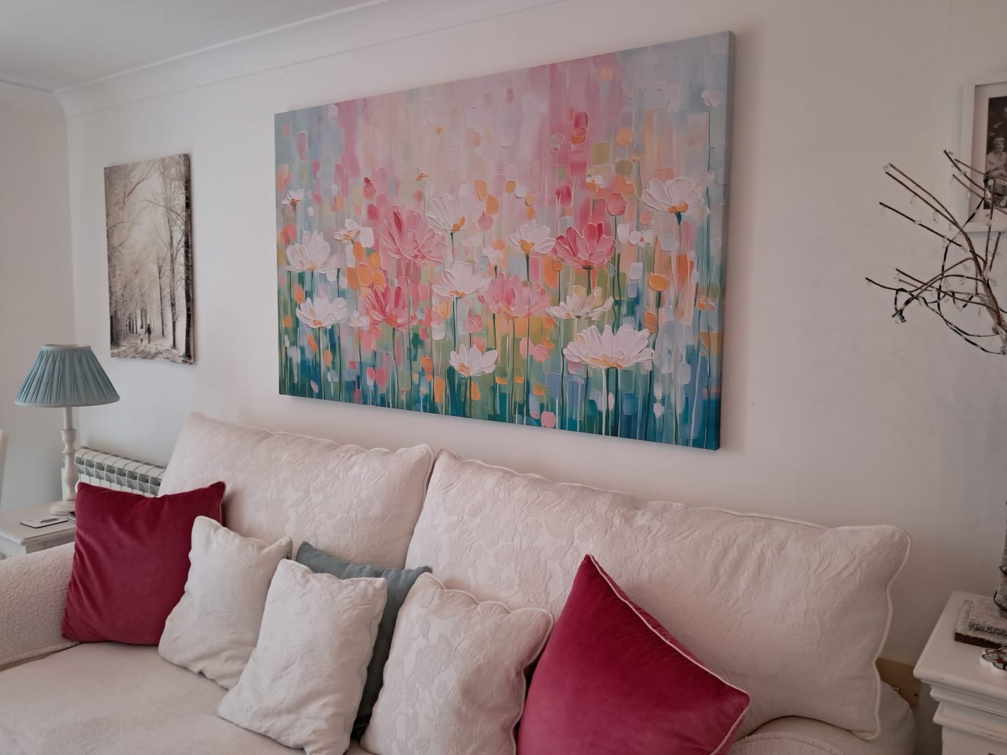 Customer photo review of Wildflower Serenity Canvas Print