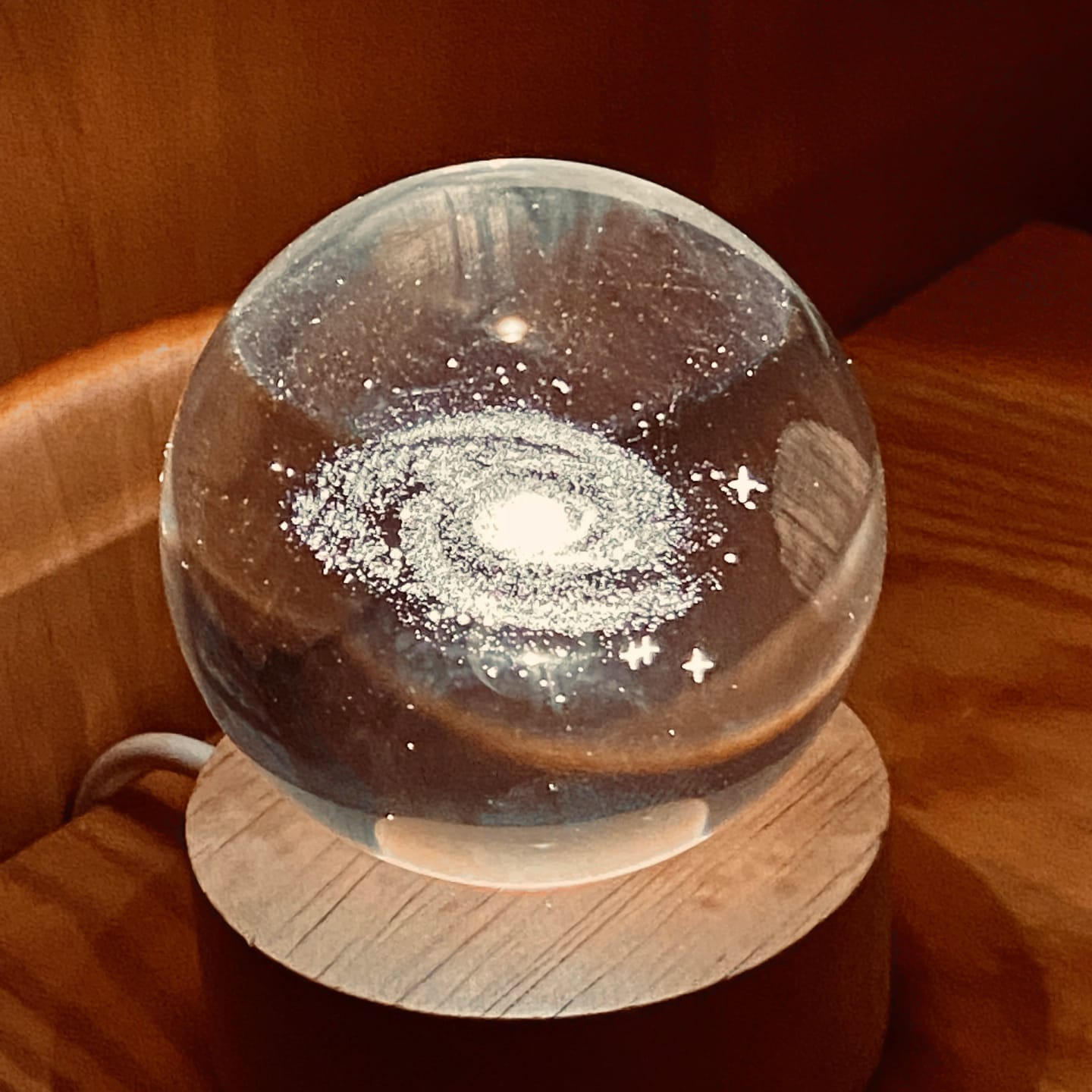 Customer photo review of Crystal Space Lamp