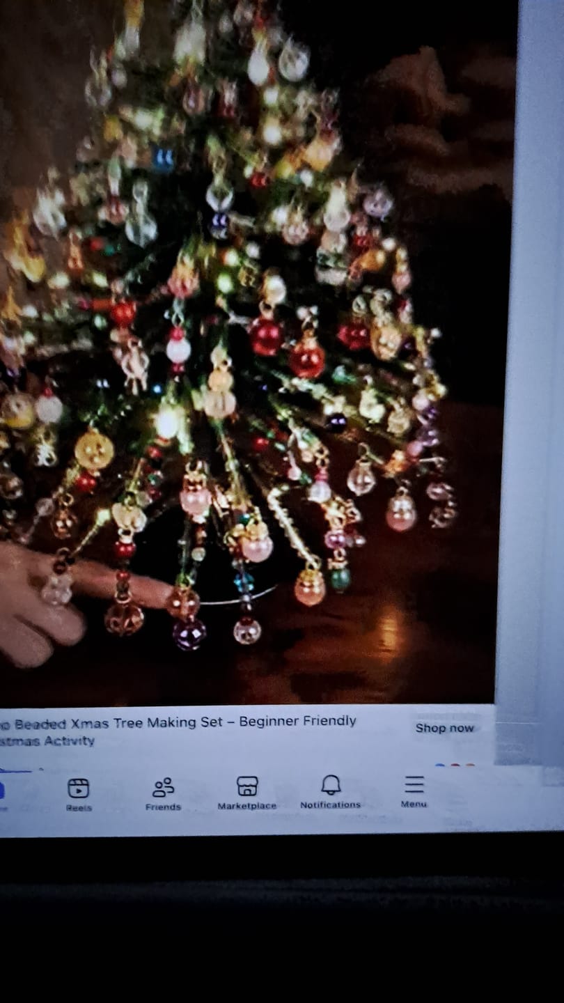 Customer photo review of 🎄✨ DIY Beaded Christmas Tree Kit – 🎅Create Your Own Sparkling Holiday Decoration