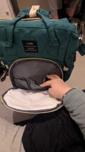 Customer photo review of Nomade™ - Sac à dos à langer avec lit bébé intégré