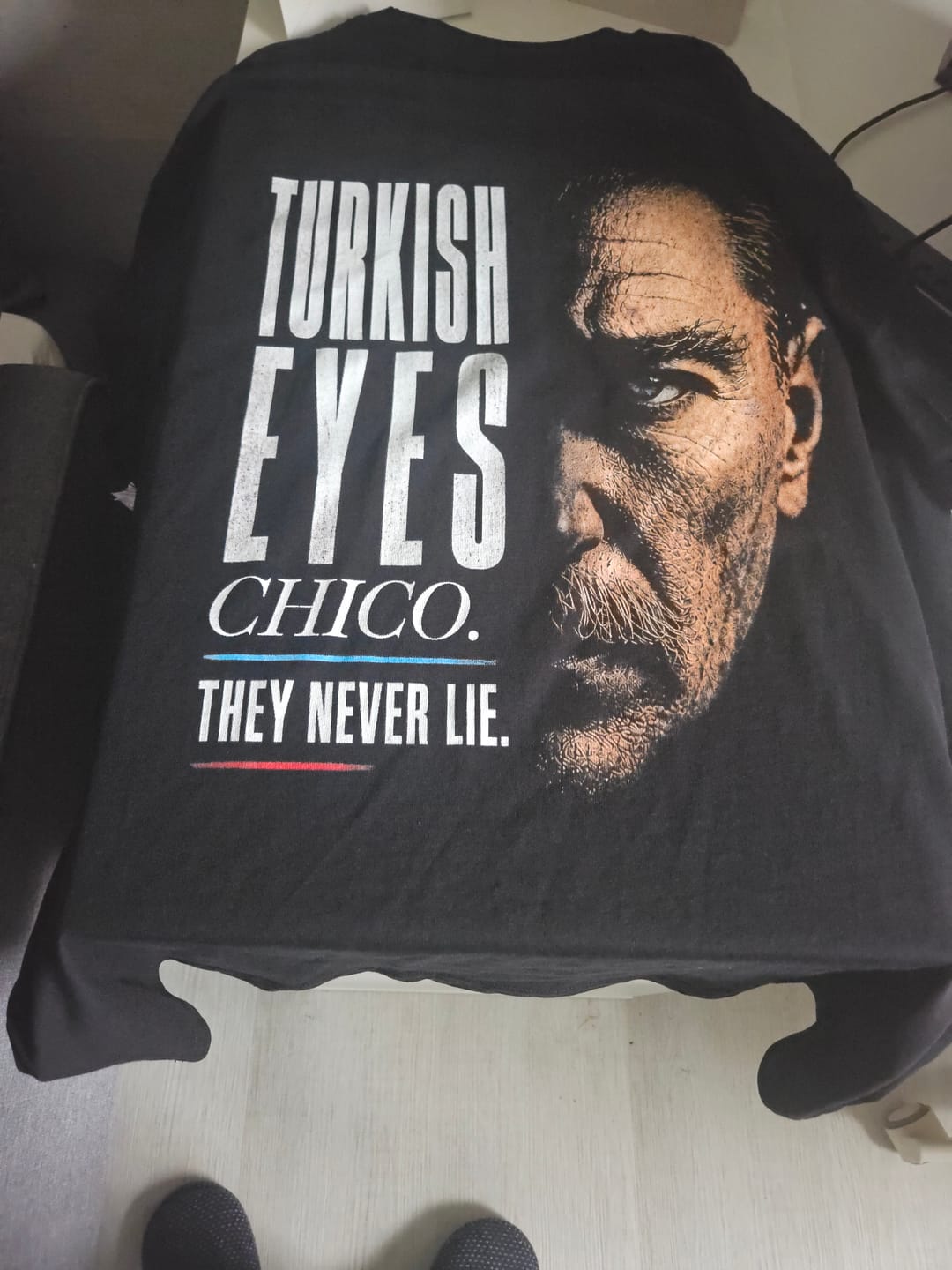 Customer photo review of TURKISH EYES - ATATÜRK SHIRT- OVERSIZED SHIRT