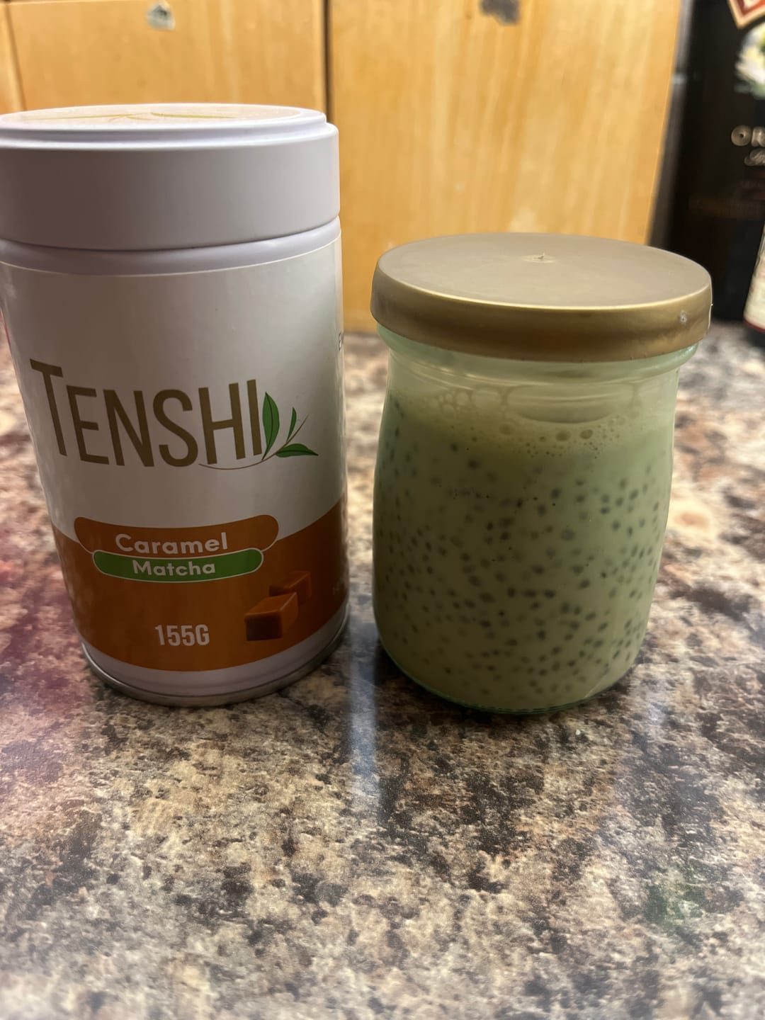 Customer photo review of Caramel Matcha Blend