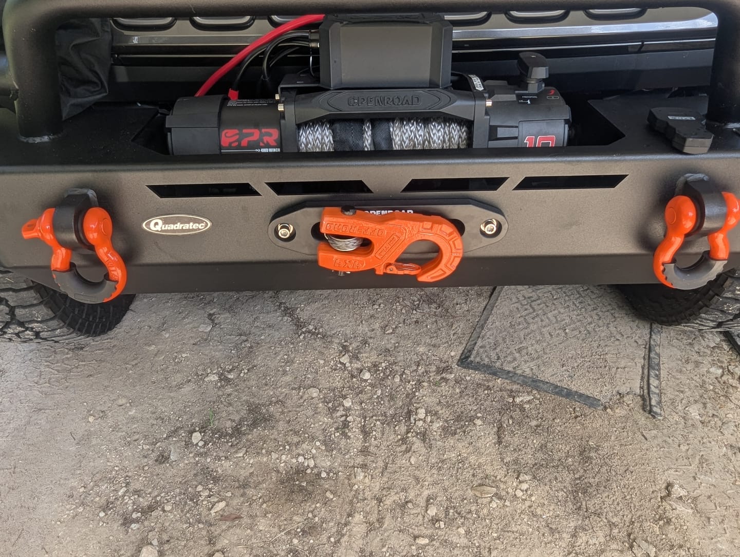 Customer photo review of OPENROAD 10,000lbs Electric Winch with Synthetic Rope-Panther Series 3S