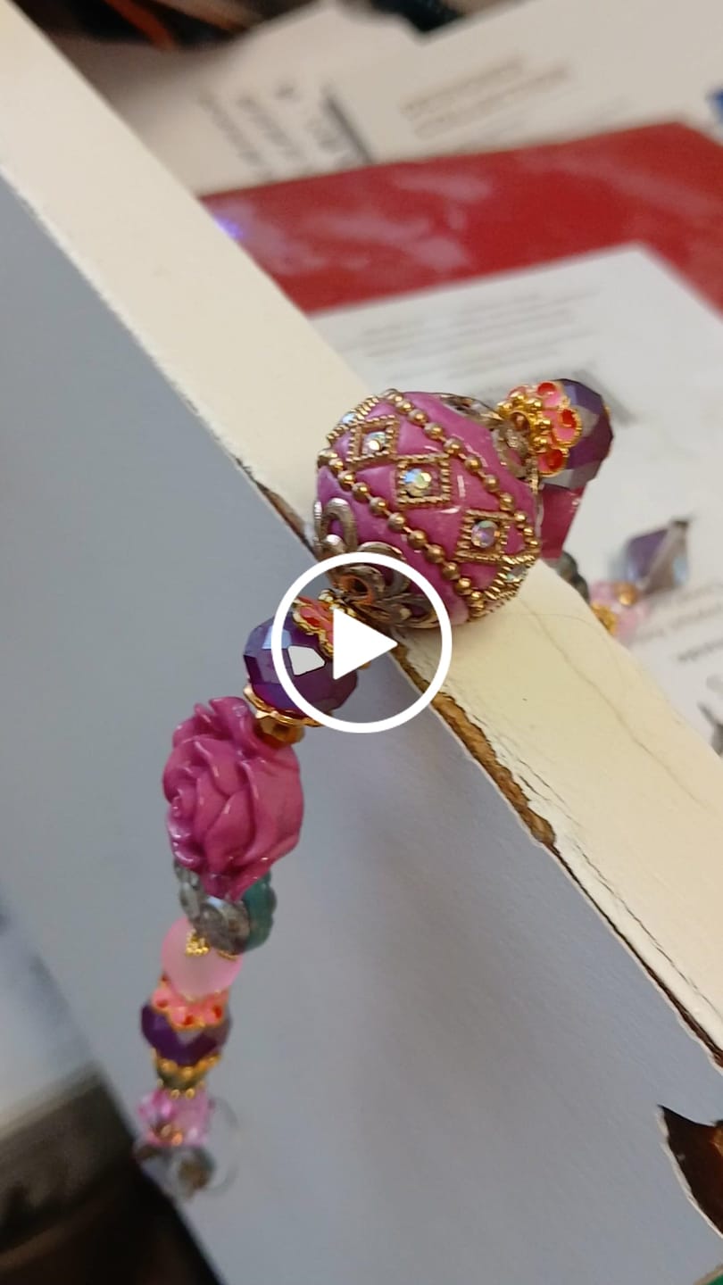 Customer video review of Boho Bead Strand in Tickle Me Pink