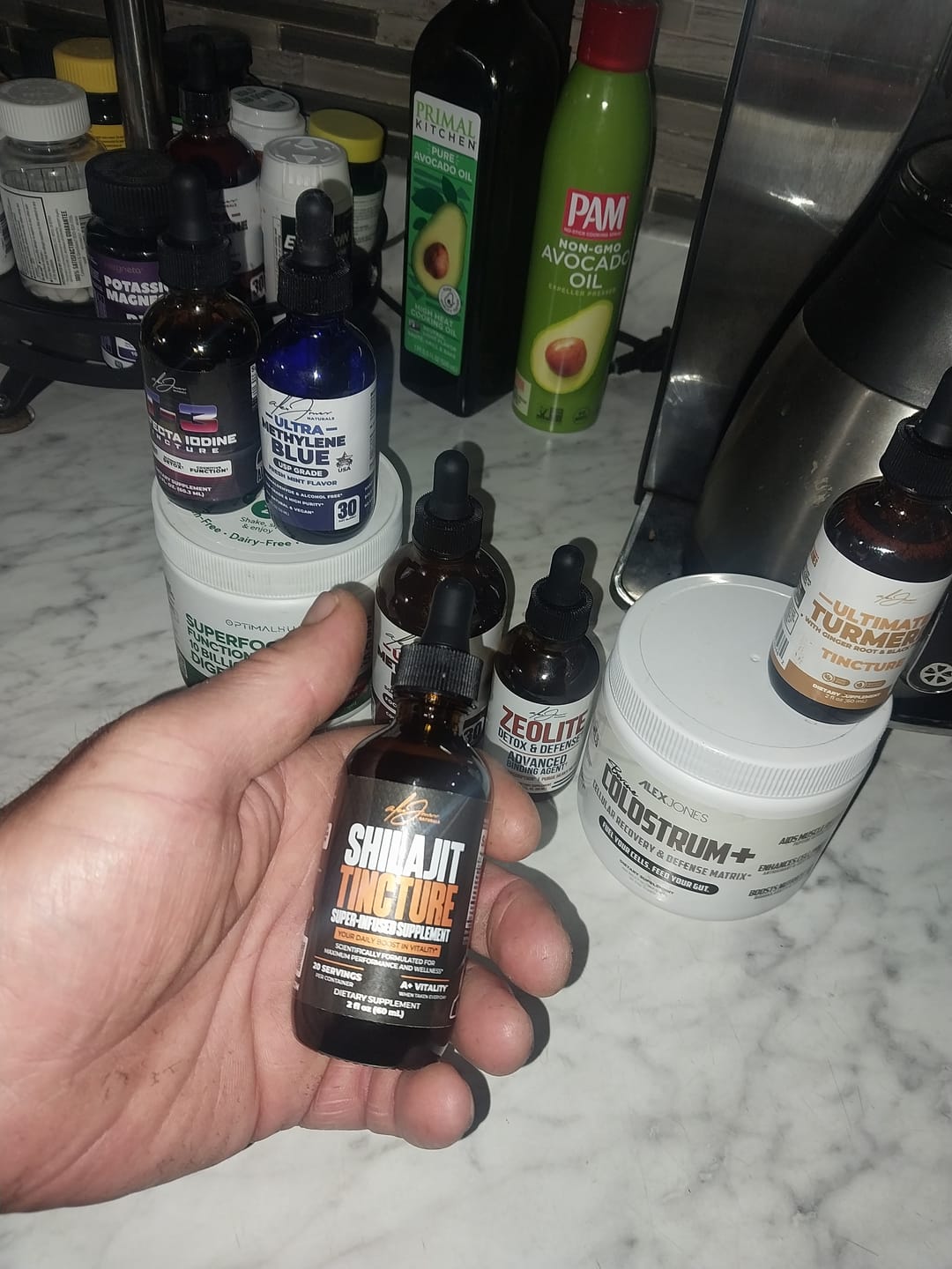 Customer photo review of Shilajit Complex Tincture - Super-Infused (2 fl. oz.) (20 Servings)