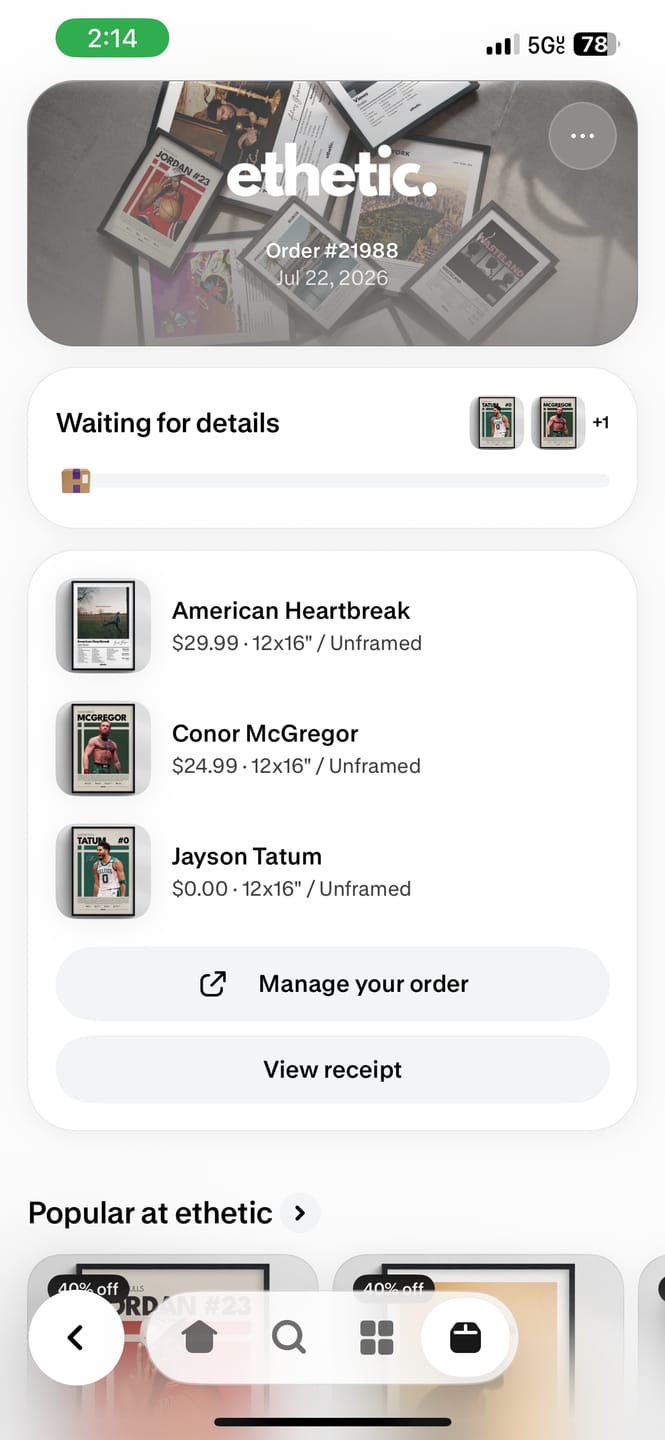 Customer photo review of Conor McGregor