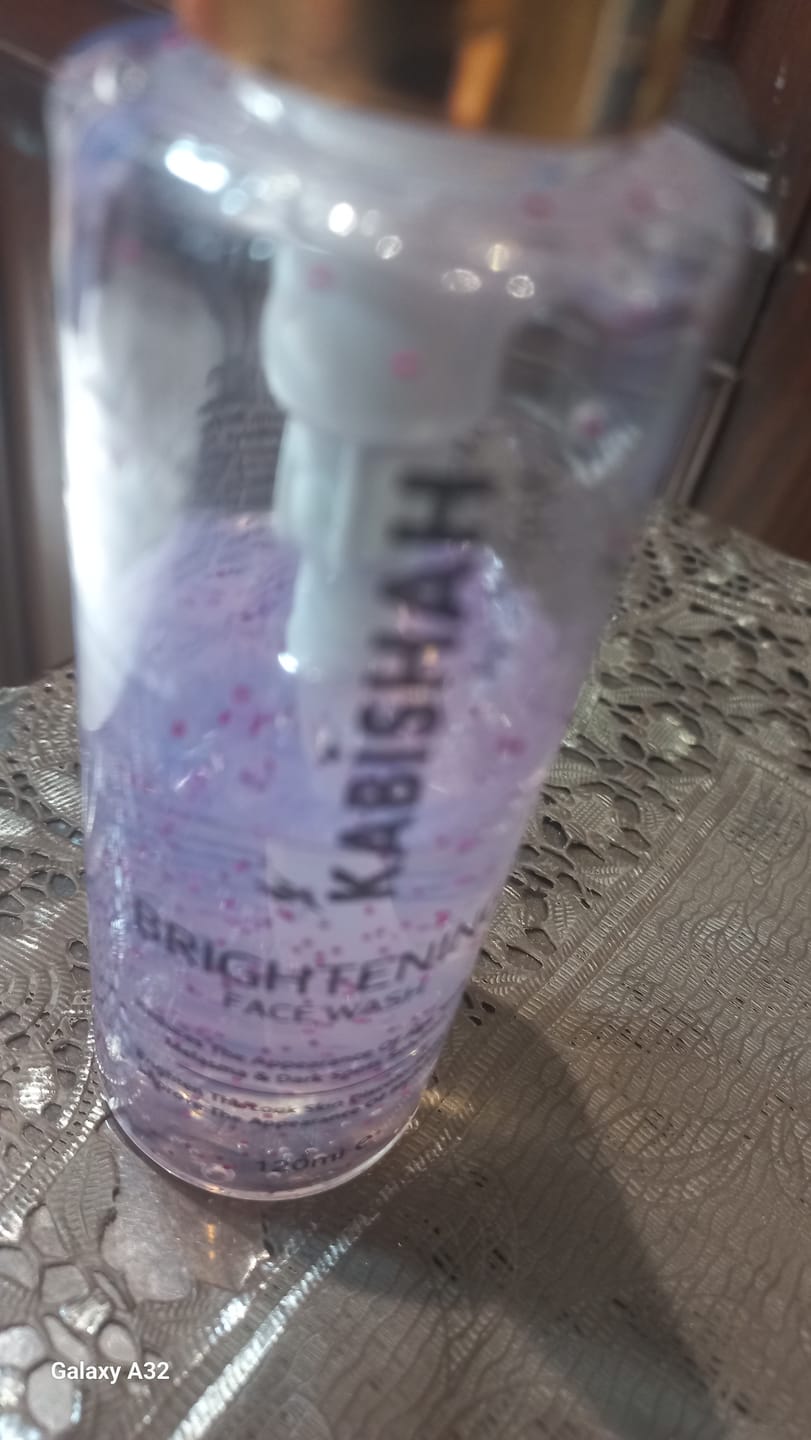 Customer photo review of LuminaBright Whitening Face Wash