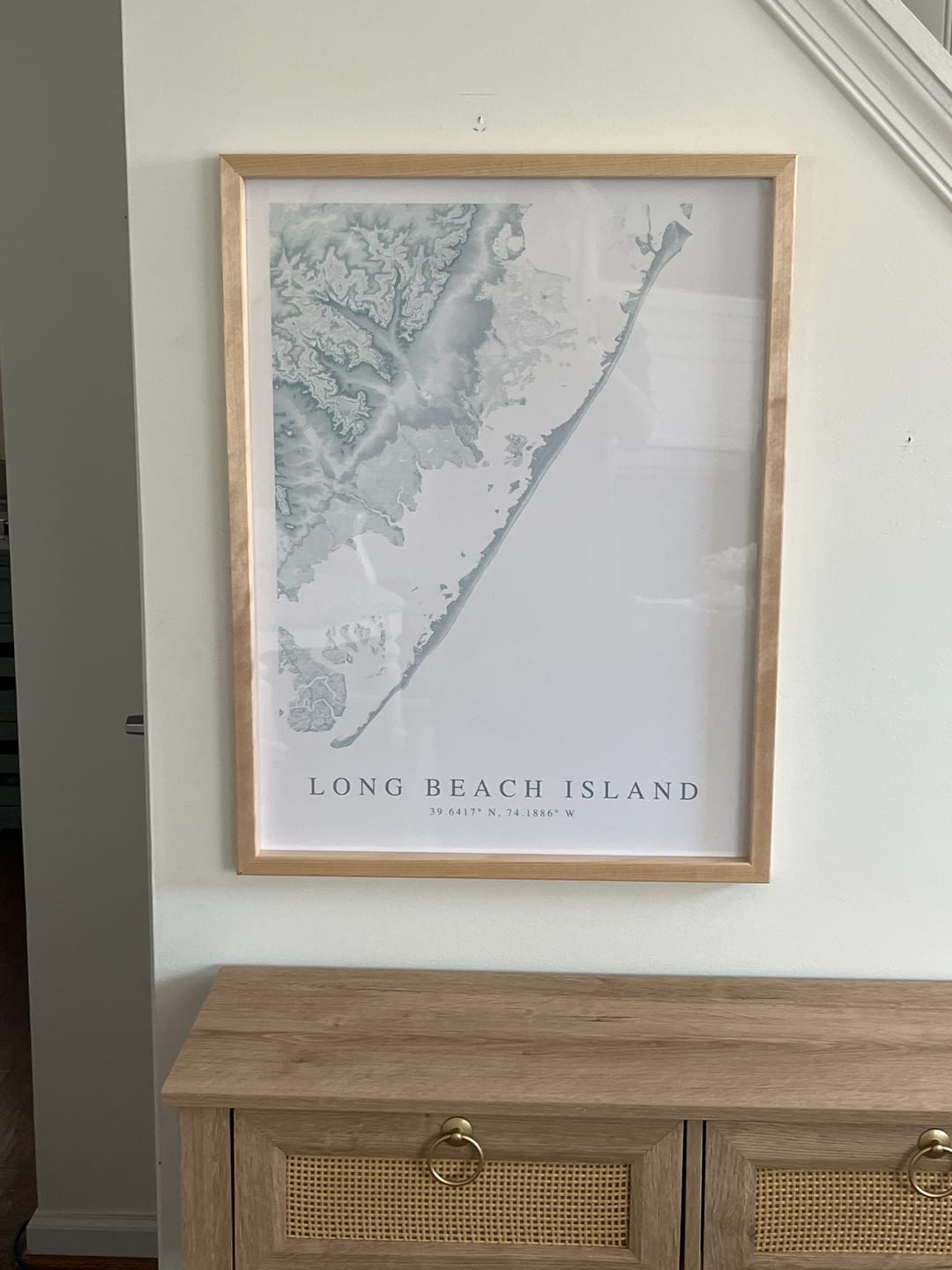 Customer photo review of Long Beach Island Map Print