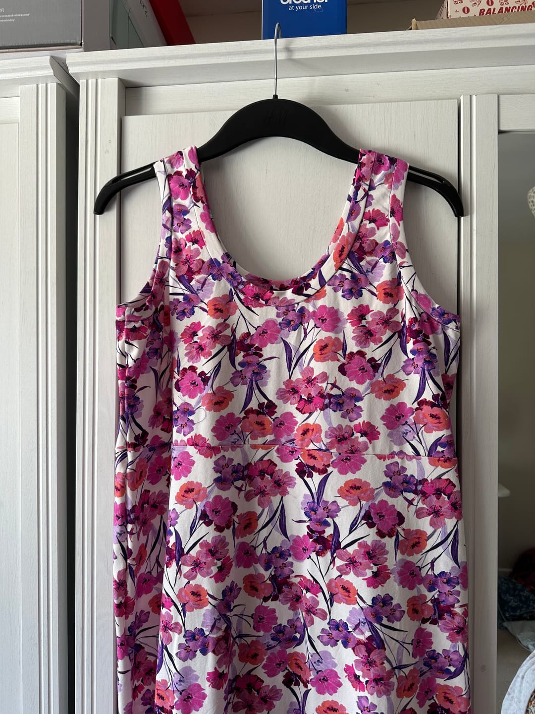 Customer photo review of Bright Florals Cotton Jersey Fabric