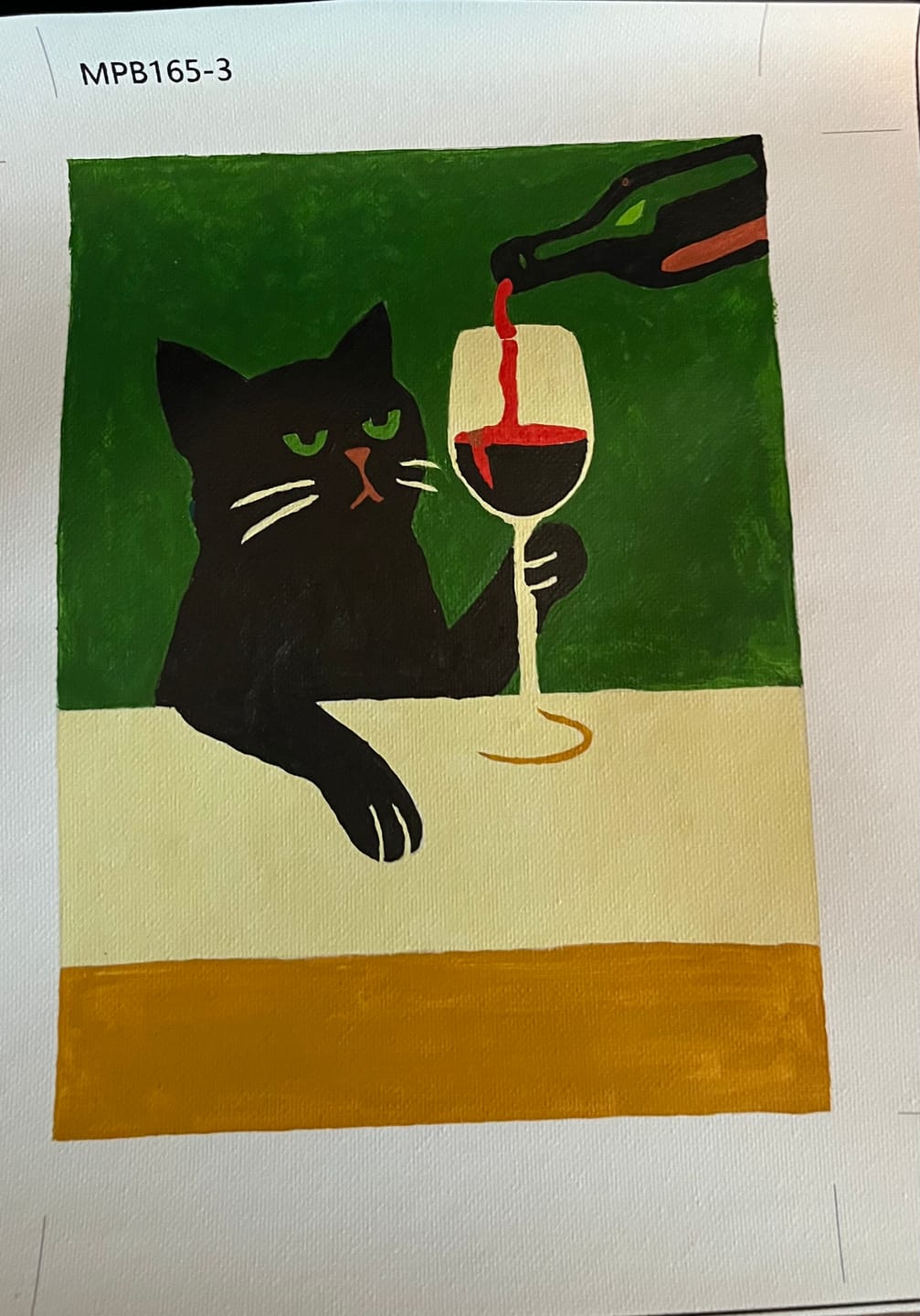 Customer photo review of 6 Mini Paintings - Crazy Cat Set
