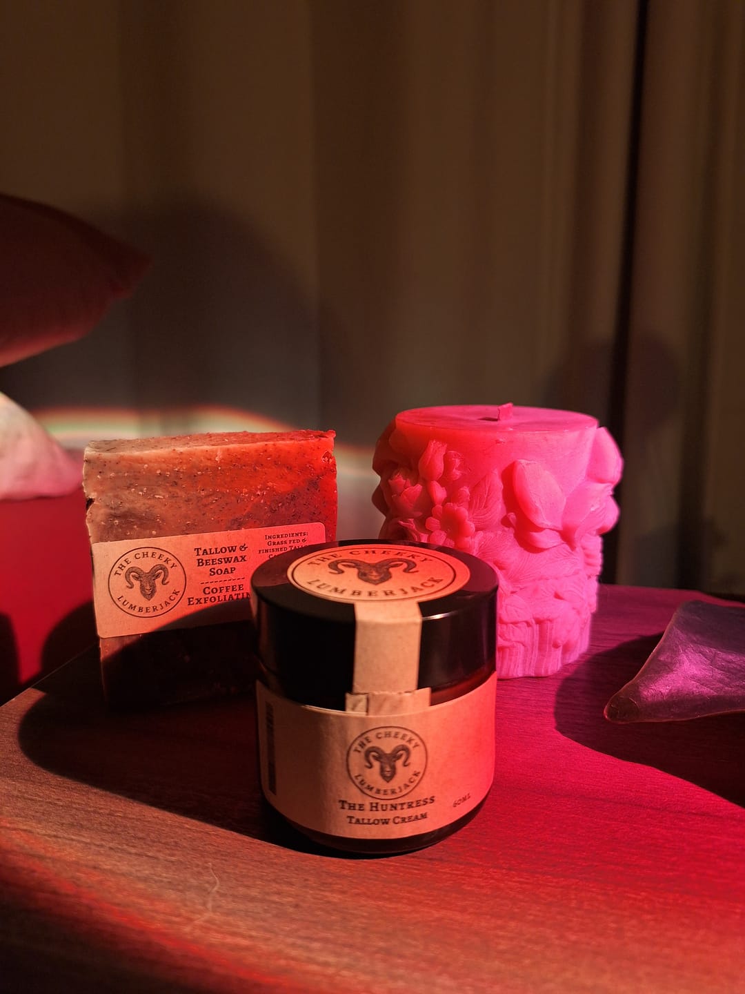 Customer photo review of FERN & SEA CHAI INFUSED - TALLOW & BEESWAX SOAP