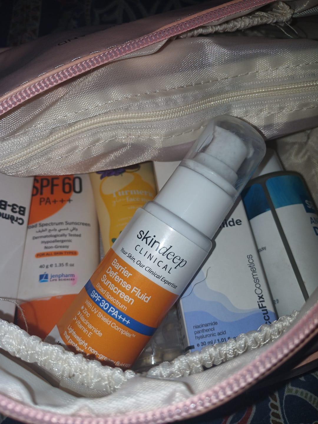 Customer photo review of Barrier Defense Fluid Sunscreen