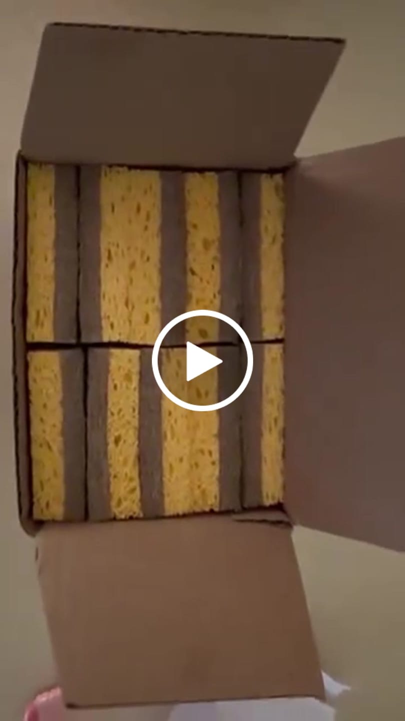 Customer video review of Plant Derived Sponges
