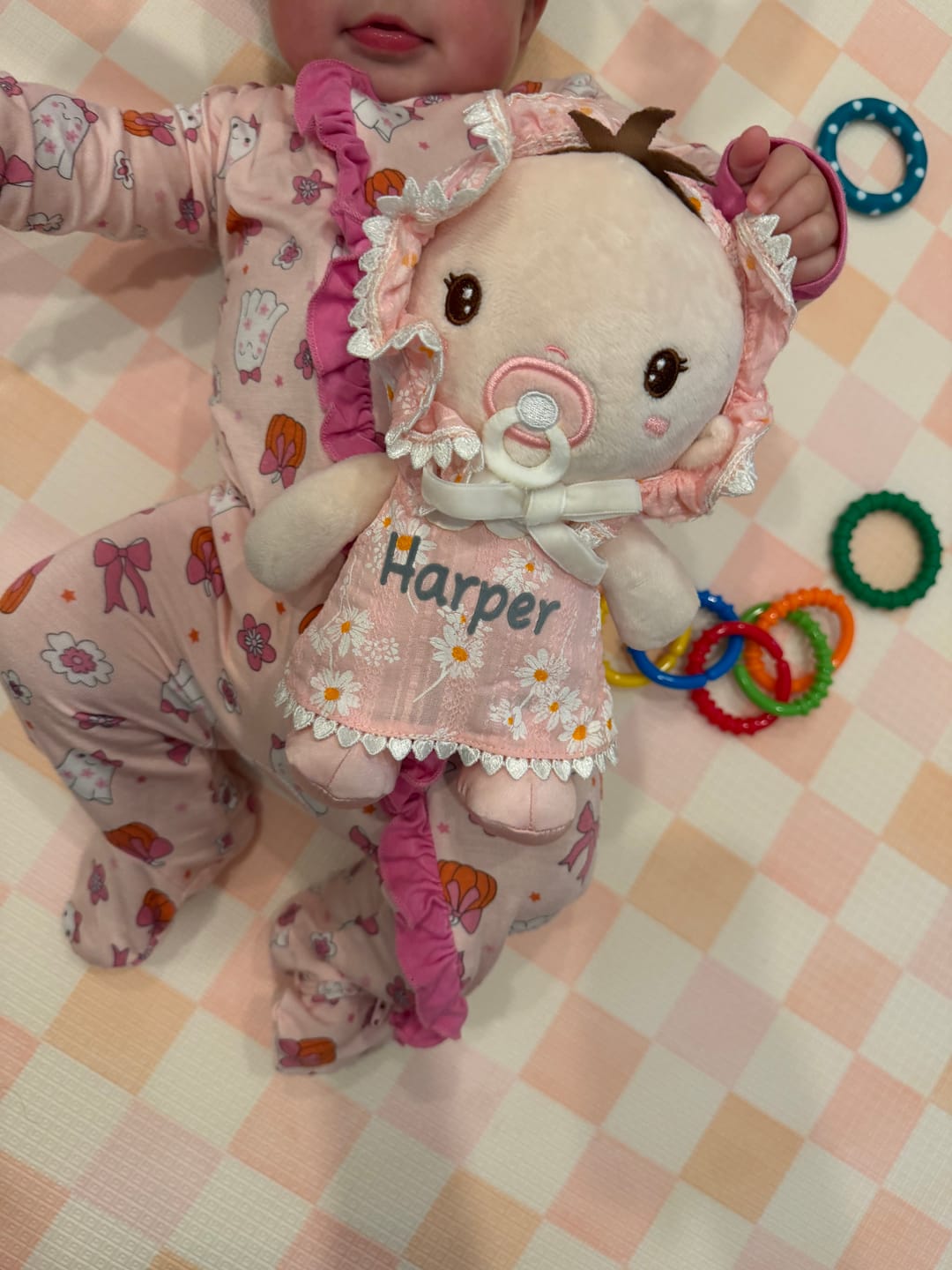 Customer photo review of Personalized Daisy Baby Girl