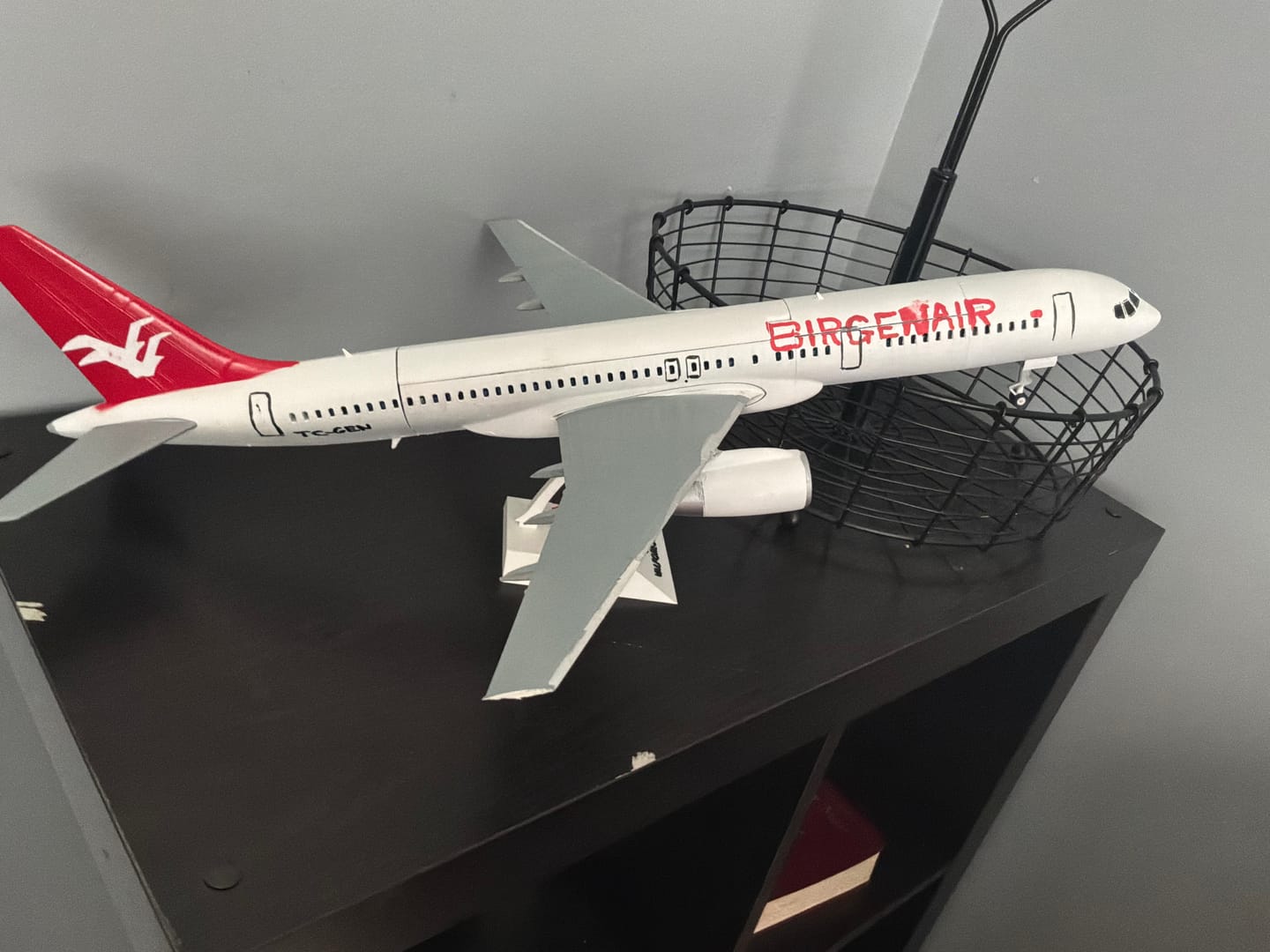 Customer photo review of 757-200 style aircraft model (1/80 scale)