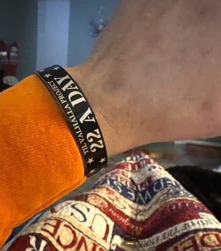 Customer photo review of 22 A Day Memorial Bracelet