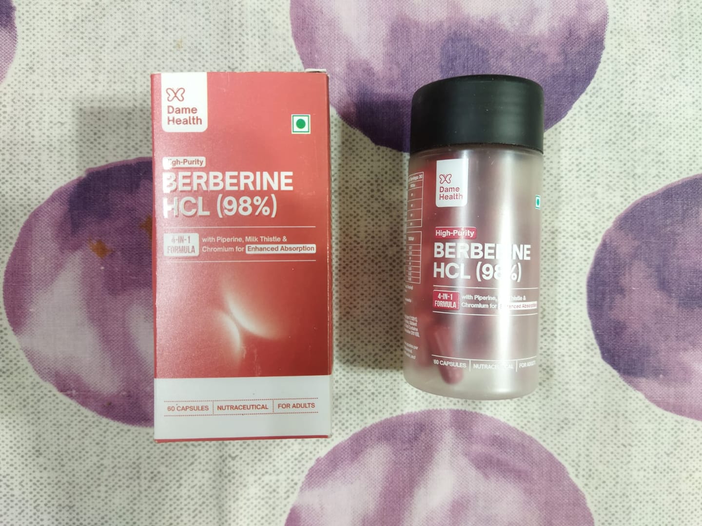 Customer photo review of Berberine HCL 98% + Milk Thistle |  Complete Metabolic Support | Gynac-Formulated