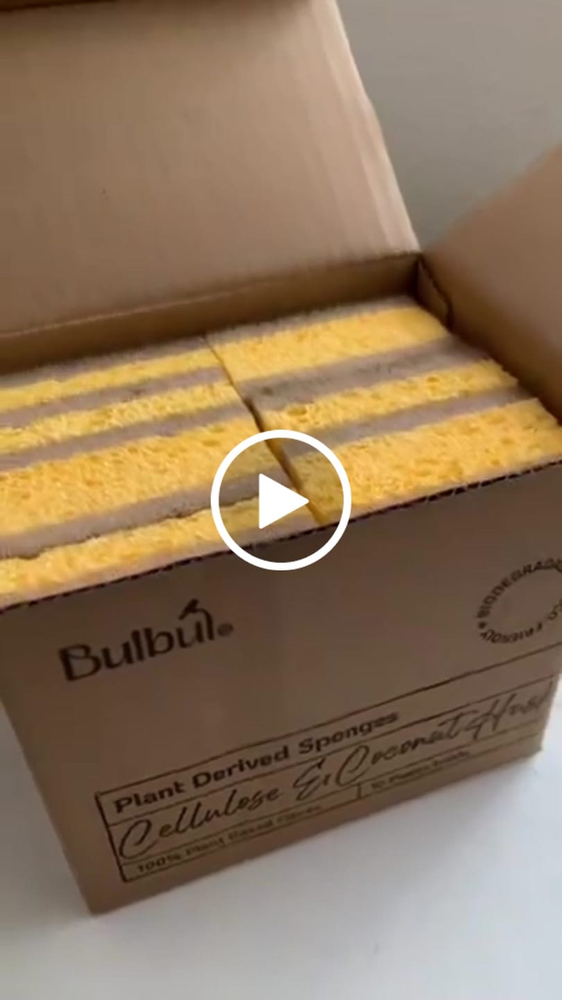 Customer video review of Plant Derived Sponges
