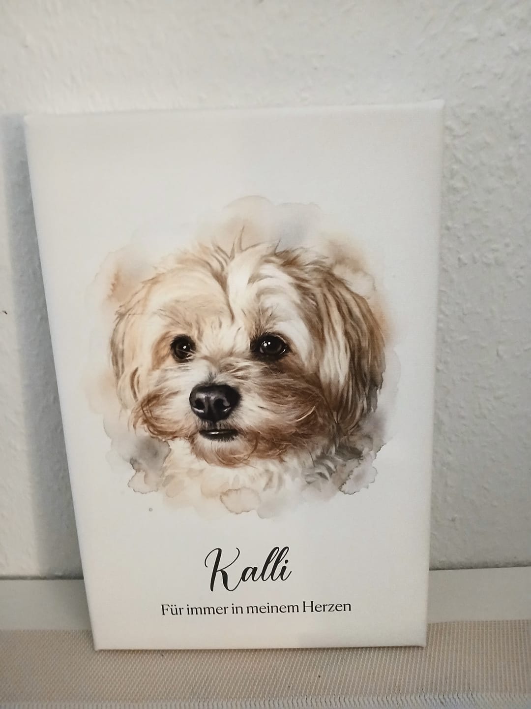 Customer photo review of Tierportrait als Aquarell-Kunstwerk