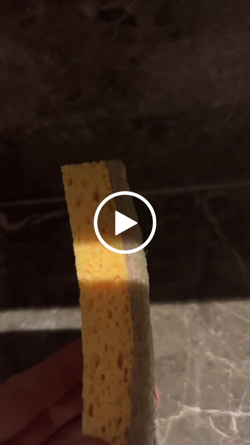 Customer video review of Plant Derived Sponges